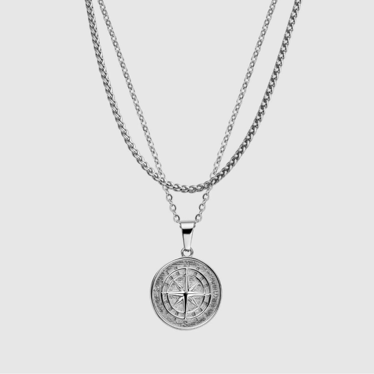 Set de brújula | Plateado