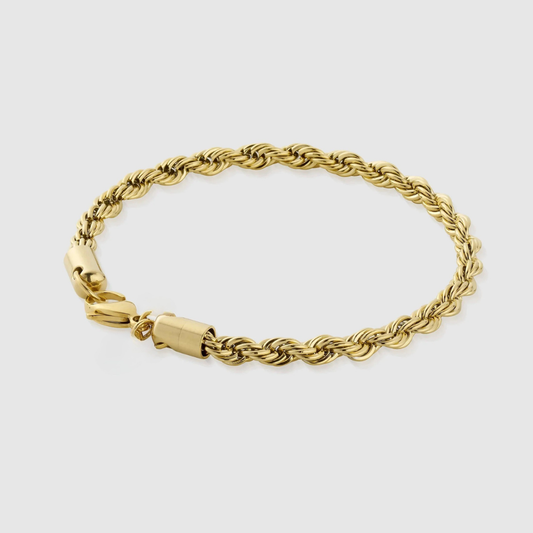 Pulsera rope 5mm | Dorado
