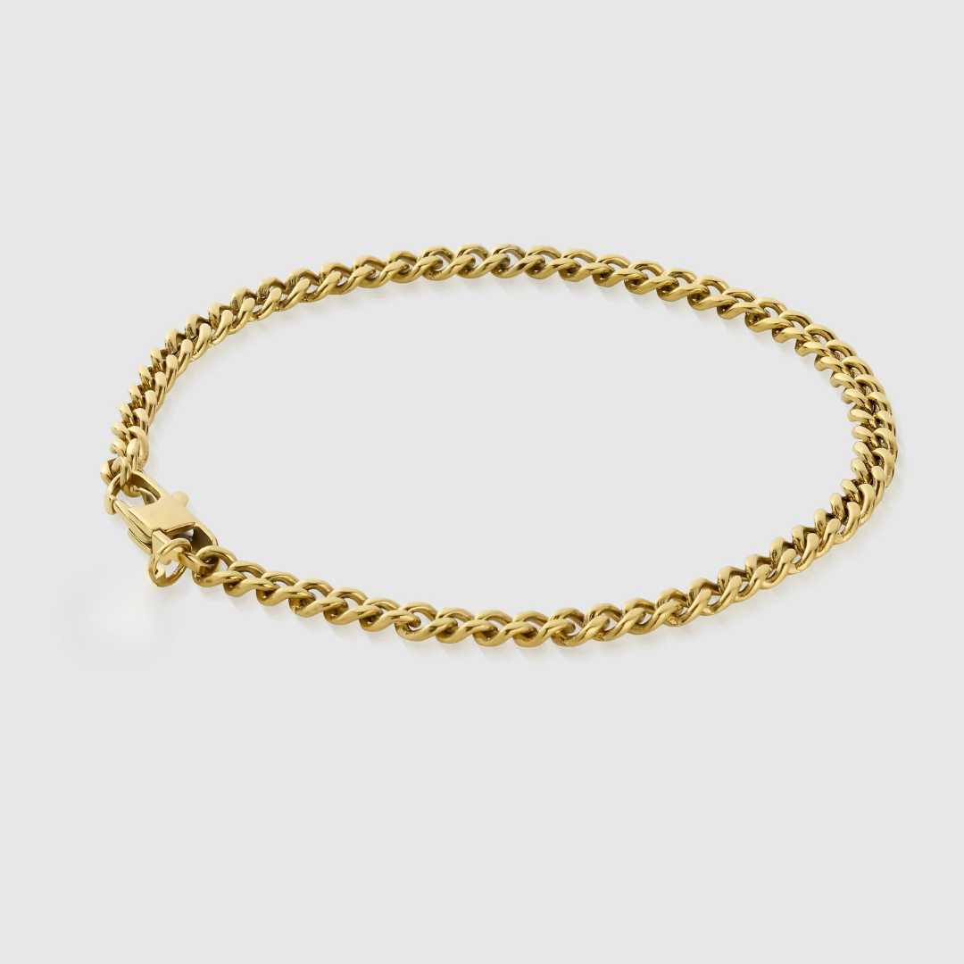 Pulsera cubana 4mm | Dorado