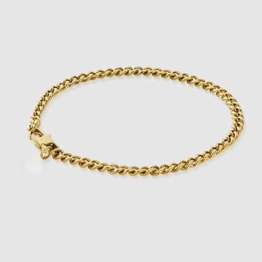 Pulsera cubana 4mm | Dorado