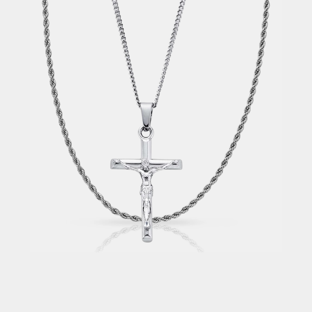 Set de cruz | Plateado