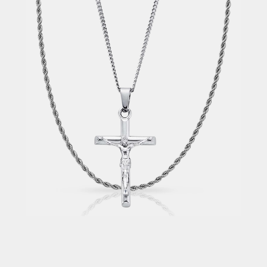 Set de cruz | Plateado